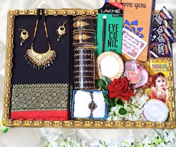 black arrong cotton saree.