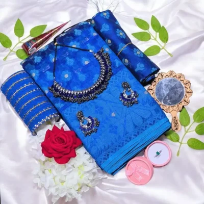 blue jamdani
