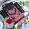 katan saree black