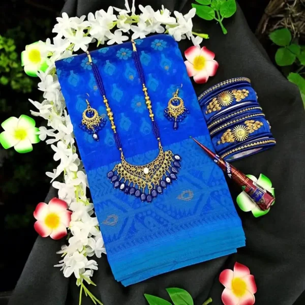 blue jamdani