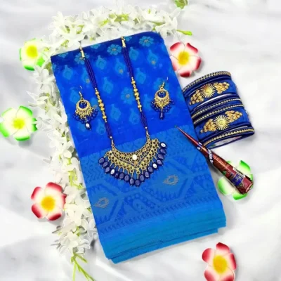 jamdani blue color