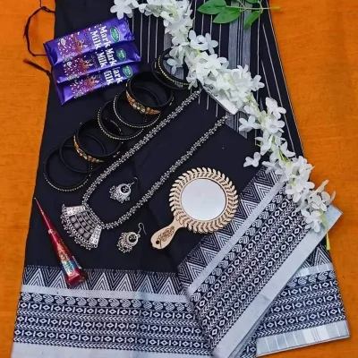 black saree