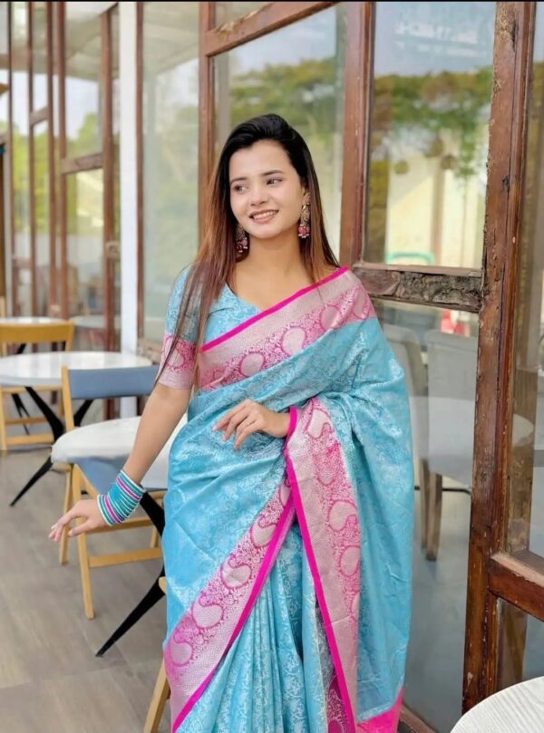 Kanchi Katan saree gift package - Image 2