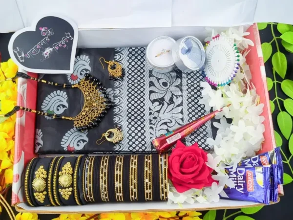 Black katan  Shari Combo – কালো কাতান  শাড়ি